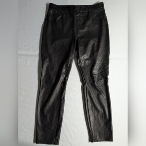 SPANX Charcoal Faux Leather Pants